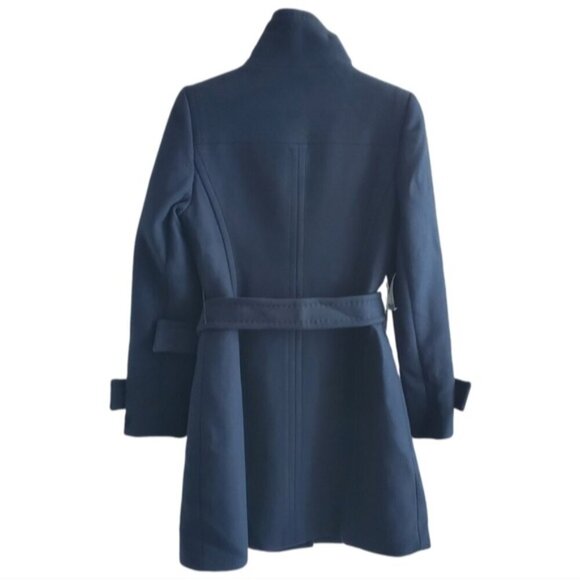 NWT Babaton Blue Grey Bromley Wool Coat Size Small - Picture 3 of 16